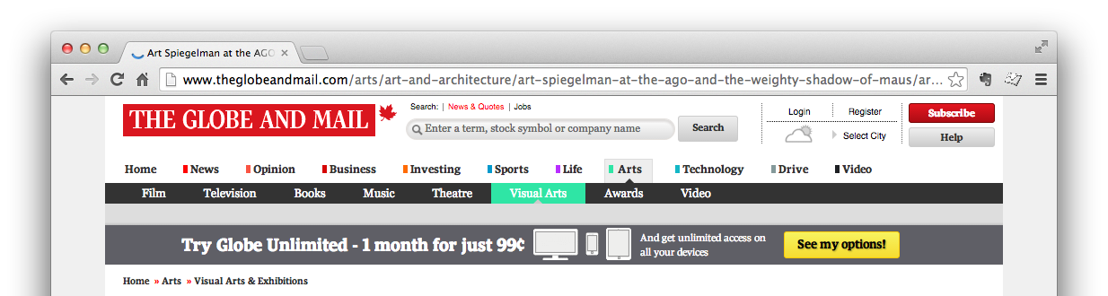 "The Globe and Mail"